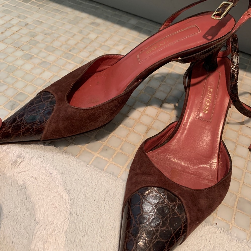 Sergio Rossi suede shoes